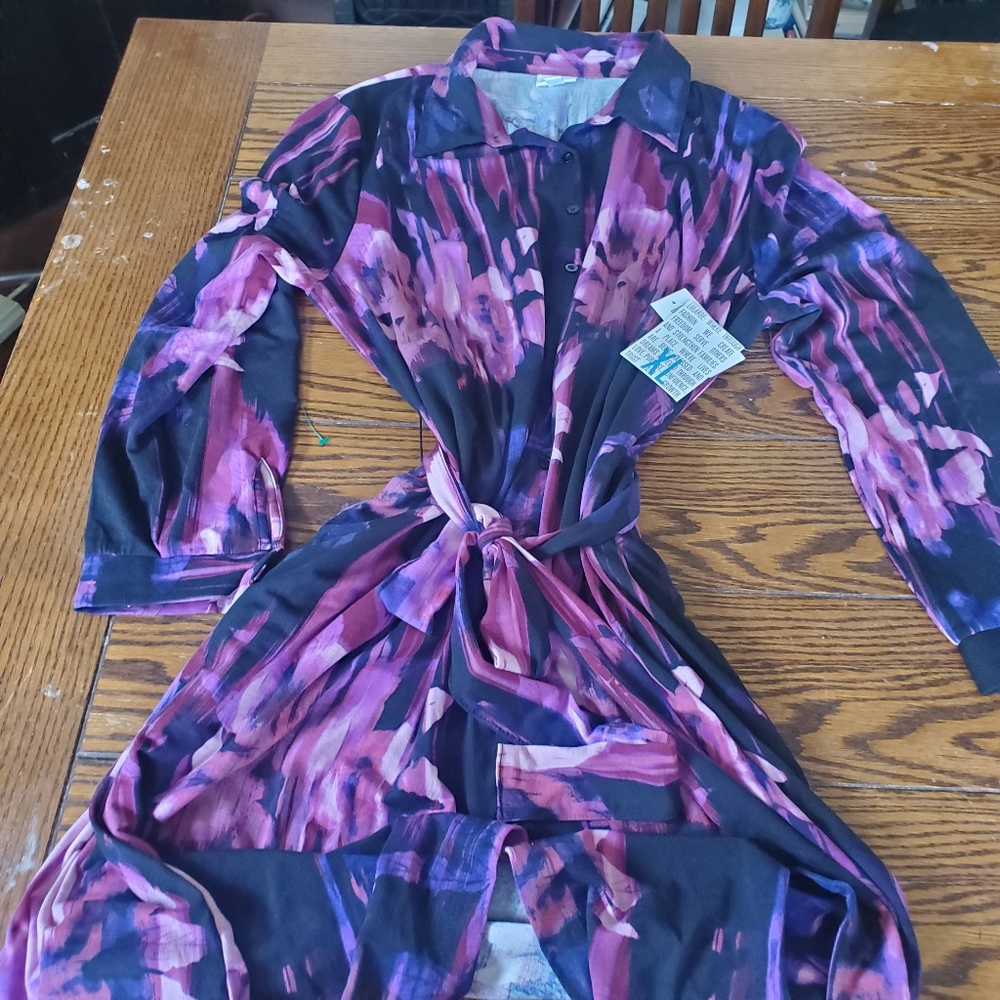 NWT lularoe Ellie pink&purple dress sz XL